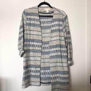 H&M extra long tweedish blazer